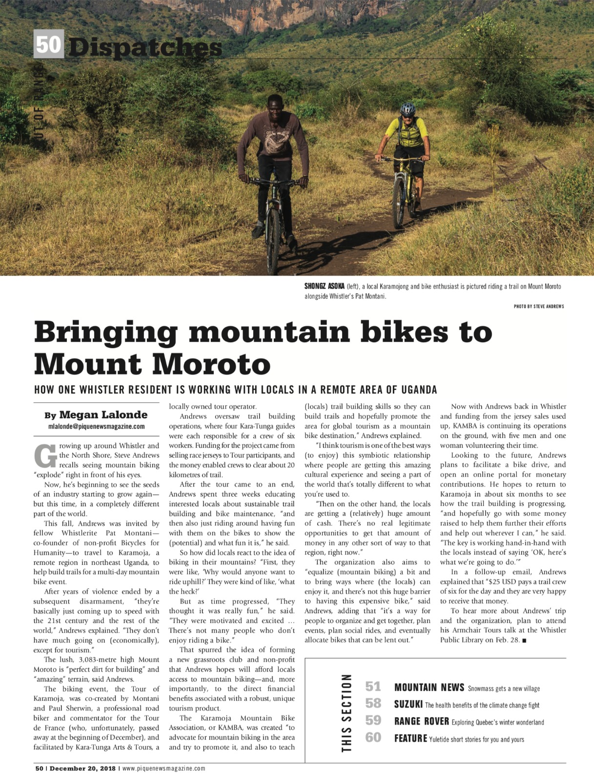 Kara-Tunga Tours Piquenews Magazine Mountain Bike Karamoja Mount Moroto