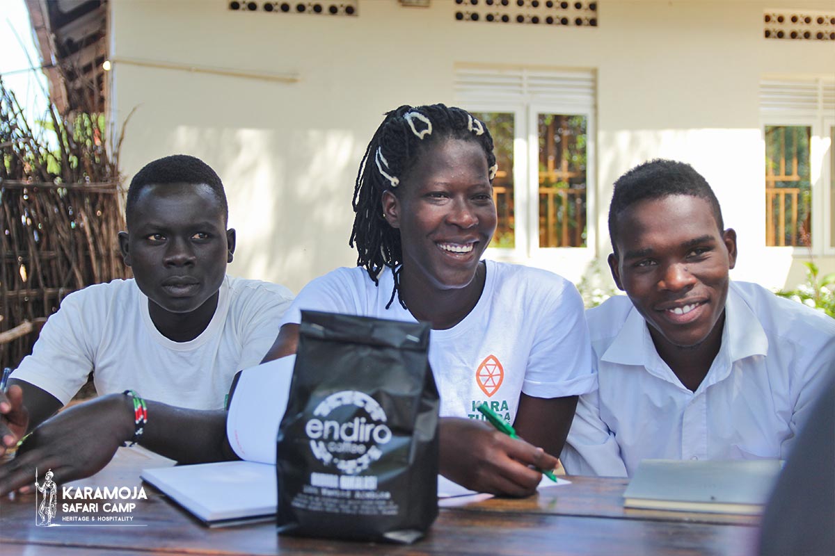 Endiro Coffee training staff Karamoja Safari Camp